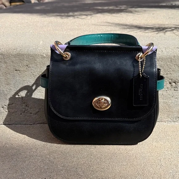 Stitch Themed Black and Blue Handbag - Picture 2 of 6